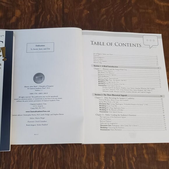 New Classical Academic Press Rhetoric Alive Principles of Persuasion Book 1 - Picture 2 of 6